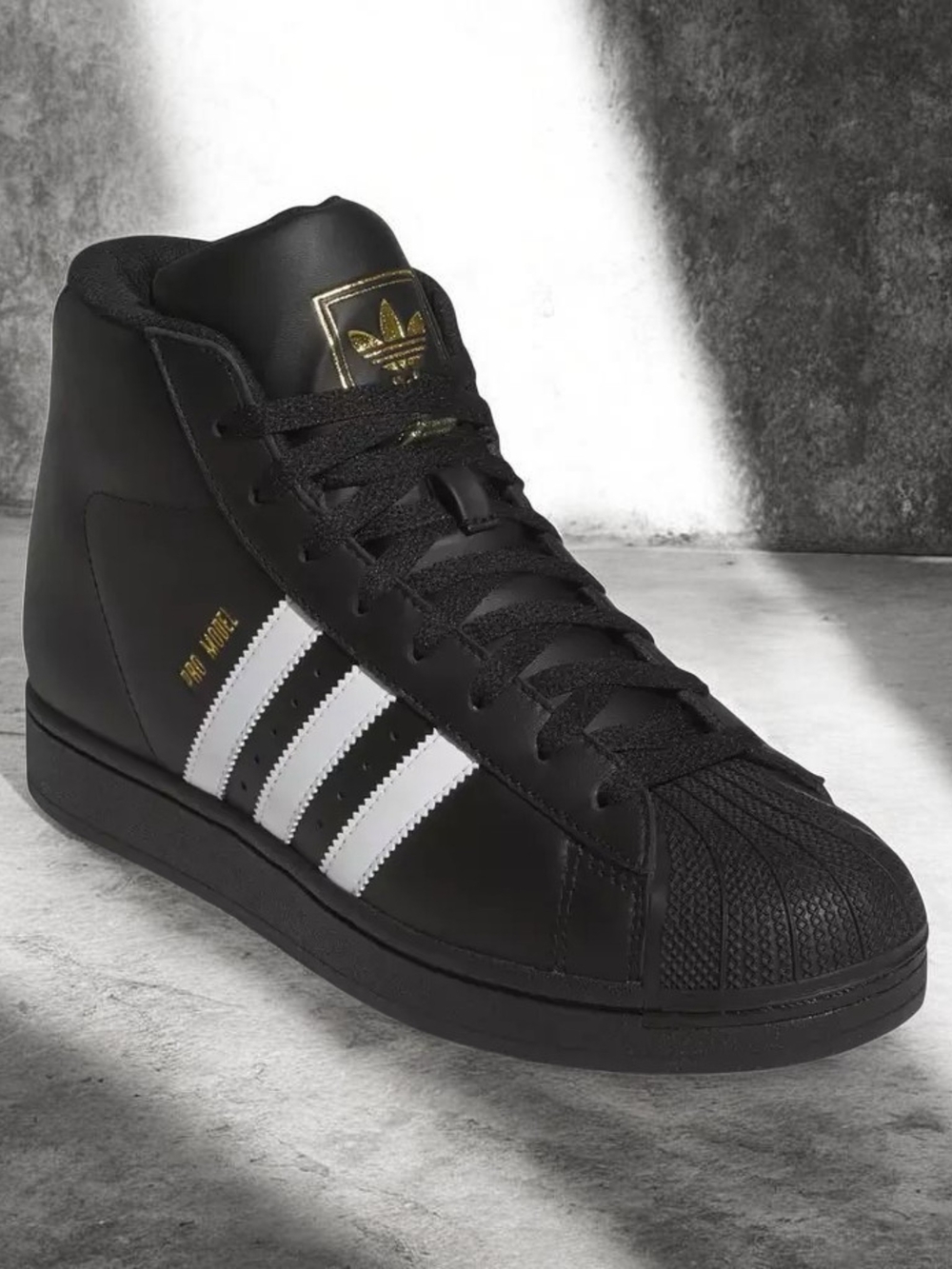 Adidas Men’s Black/White High-Top Sneakers